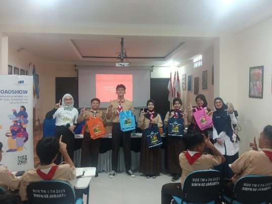 Roadshow Workshop Membaca Di SMP Negeri 62 Jakarta